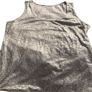 Casbah siize  X-Large lilac sequin tank never worn